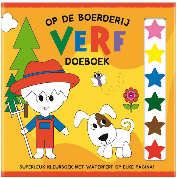 Op de Boerderij Verf Doeboek - (set van 4) - Interstat (ISBN 9789464321142)