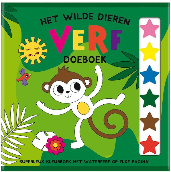 Het Wilde Dieren Verf Doeboek - (set van 4) - Interstat (ISBN 9789464323177)