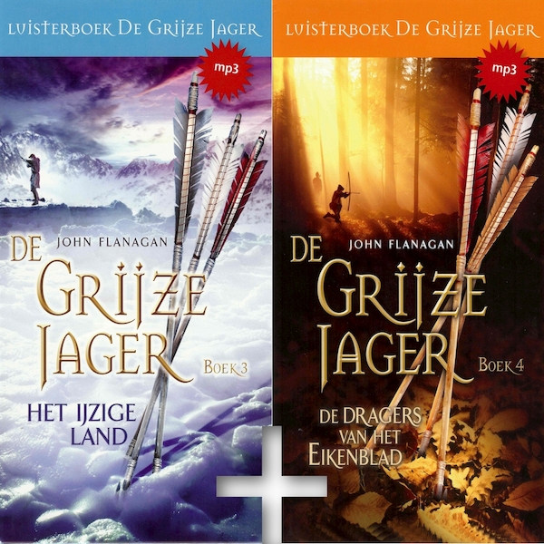 De Grijze Jager Boek 3 en 4 - Het ijzige land, De dragers van het Eikenblad - John Flanagan (ISBN 9789490938413)