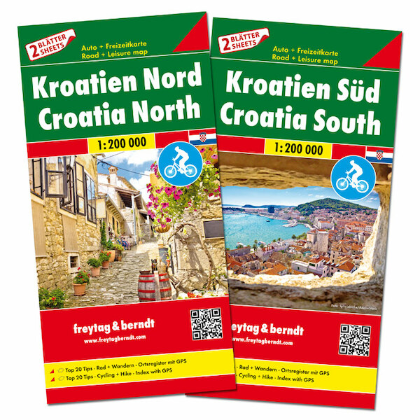 Kroatien Nord und Süd, Autokarten Set 1:200.000 - (ISBN 9783707916874)