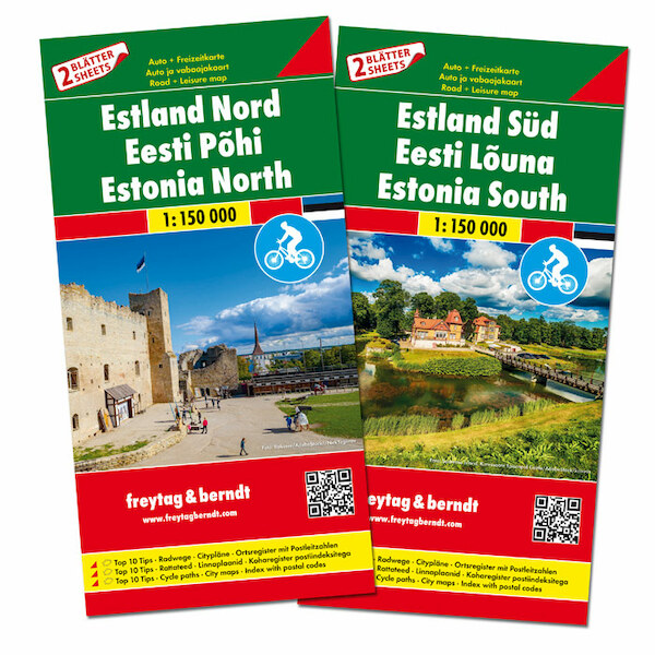 F&B Estland West en Oost 2-kaartenset - (ISBN 9783707917727)