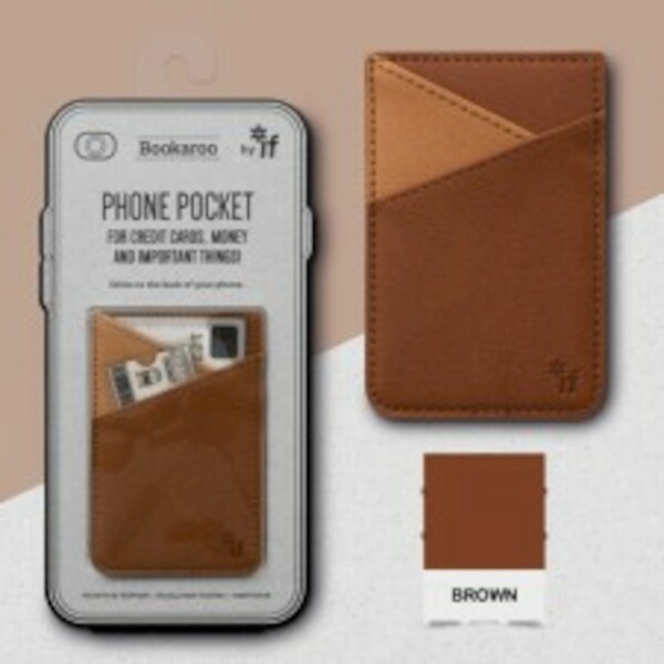 Bookaroo Phone Pocket - Brown - (ISBN 5035393405021)