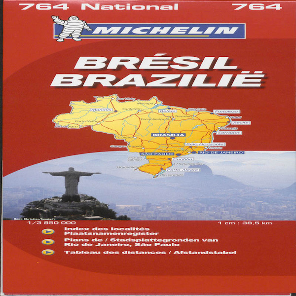 Michelin nationale kaart 764 Brazilie - (ISBN 9782067157392)