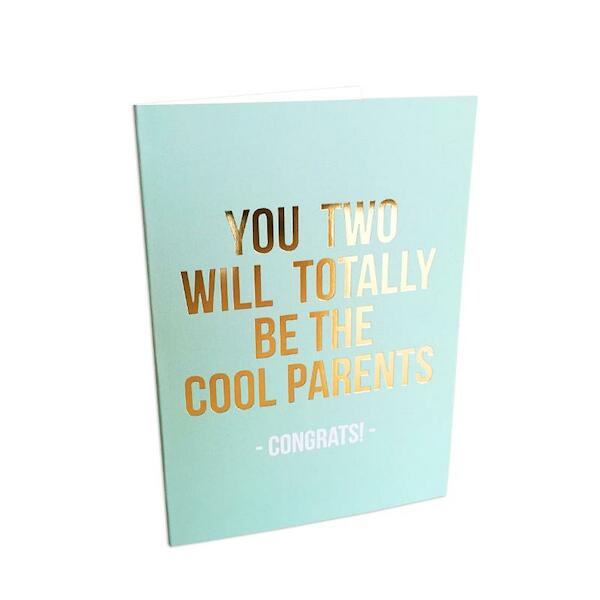 Greeting card cool parents, per 5 stuks - (ISBN 8719322140142)