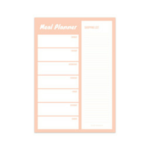 Noteblock Mealplanner Blush - (ISBN 8719322146458)