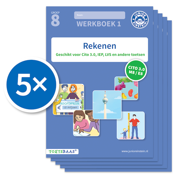 Rekenen werkboek 1 (Set van 5) - (ISBN 9789493128750)