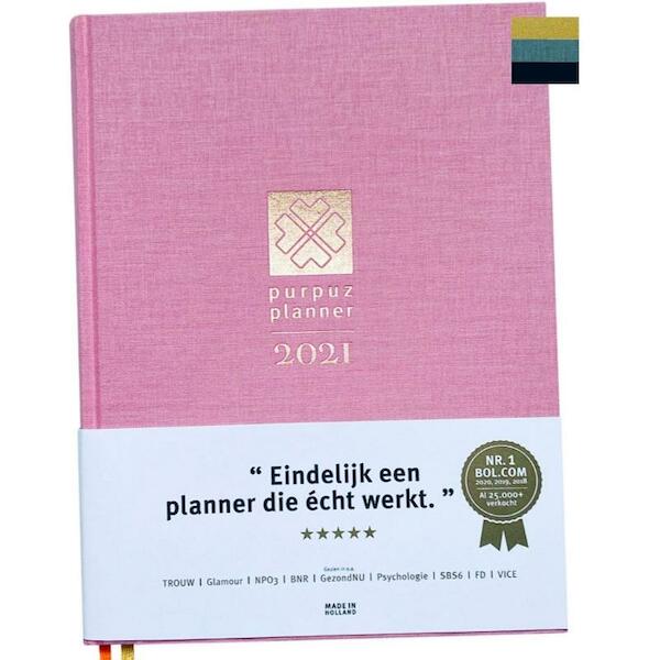 Purpuz Planner 2021 - Pink Limited - Clen Verkleij (ISBN 9789492557056)