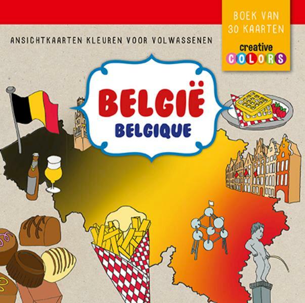 België, kleurkaarten voor volwassenen - (ISBN 9789461885395)