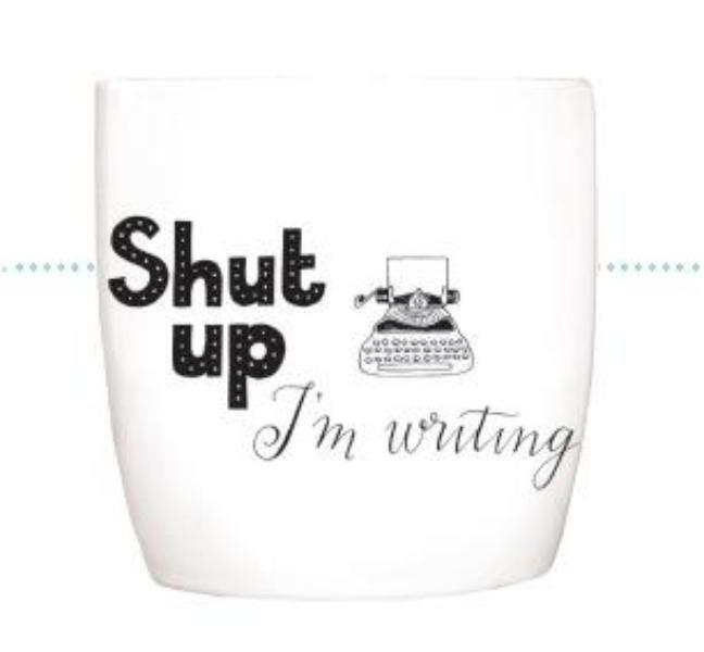 Blossom Mugs 6 x Shut up, I¿m writing - (ISBN 8713791016816)