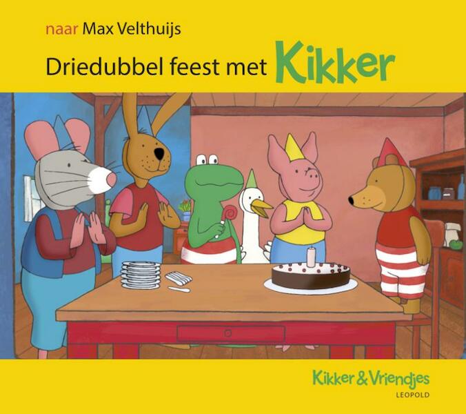 Driedubbel feest met Kikker - Max Velthuijs (ISBN 9789025866785)