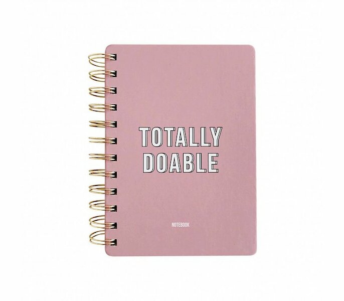 Notebook Totally doable Pink - (ISBN 8719322144997)