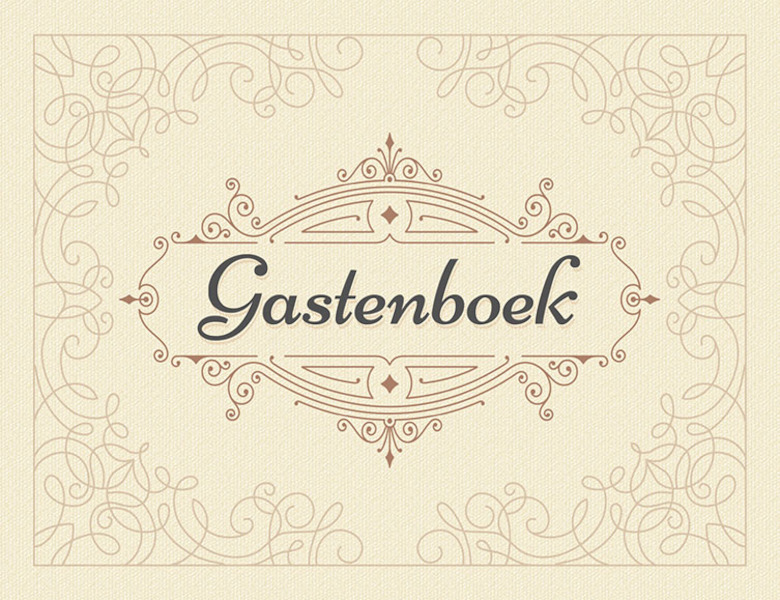 Gastenboek (beige) - (ISBN 9789044749052)