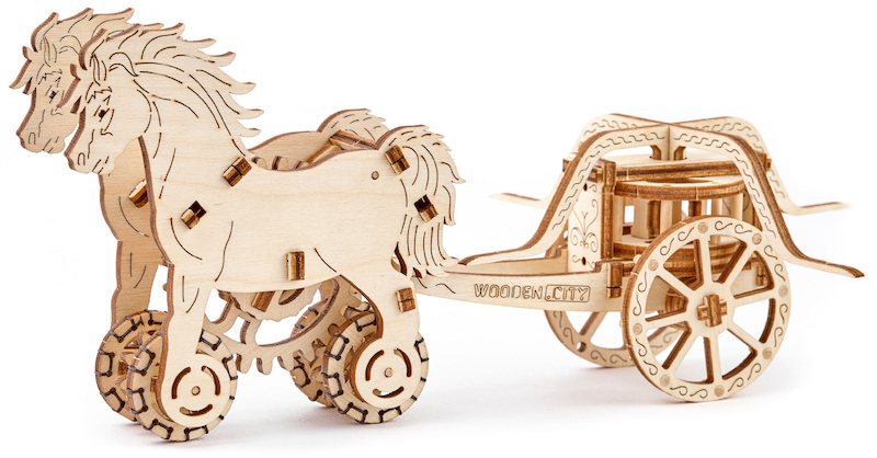 Chariot Da Vinci 3D puzzel - (ISBN 5906874128015)