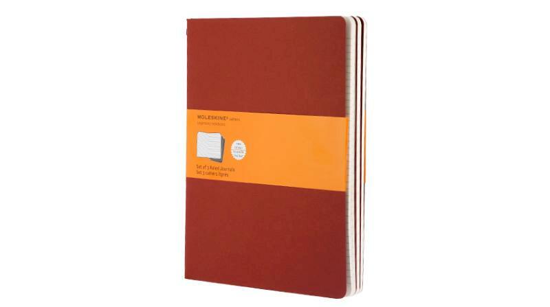 Moleskine Cahier Pocket Ruled Red Cover XL. 3er Pack - (ISBN 9788862931076)