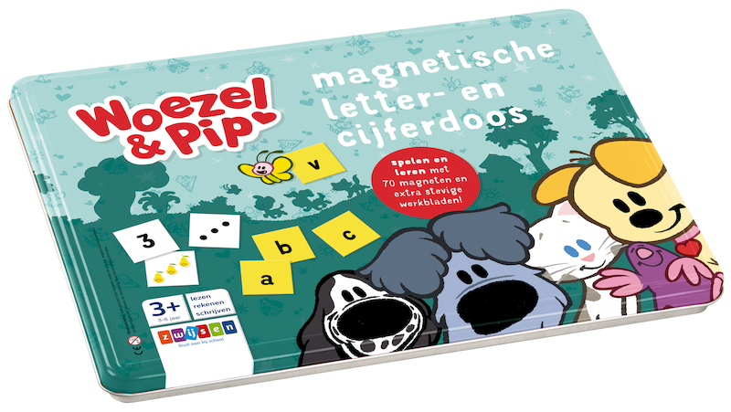 Woezel & Pip Magnetische letter- en cijferdoos - (ISBN 9789048736225)