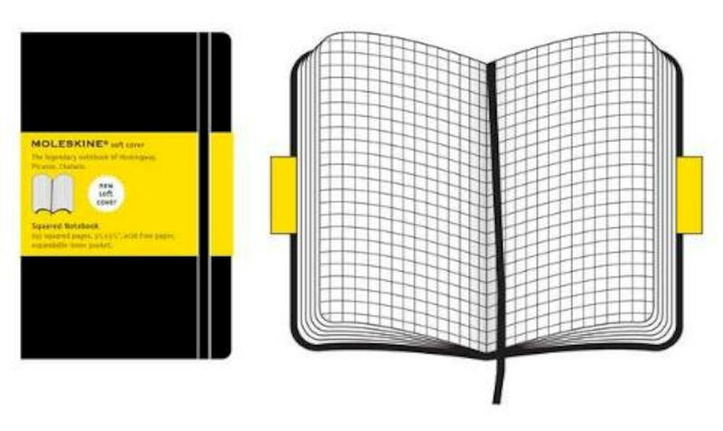Moleskine Soft Cover Pocket Squared Notebook Black - Moleskine (ISBN 9788883707124)