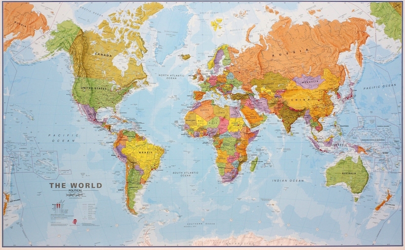 World Political Map 1 : 20 000 000 - (ISBN 9781903030578)