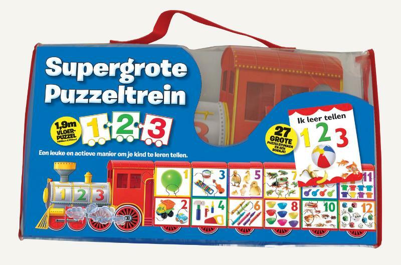 Supergrote puzzeltrein - Ik leer tellen 1-2-3 - (ISBN 9789036629843)
