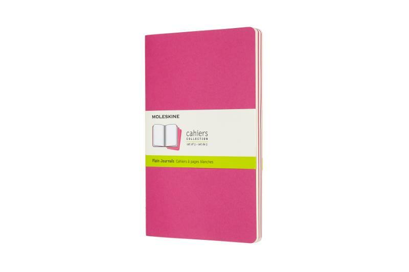 Moleskine Plain Cahier Journals Large Kinetic Pink - (ISBN 8058647629681)