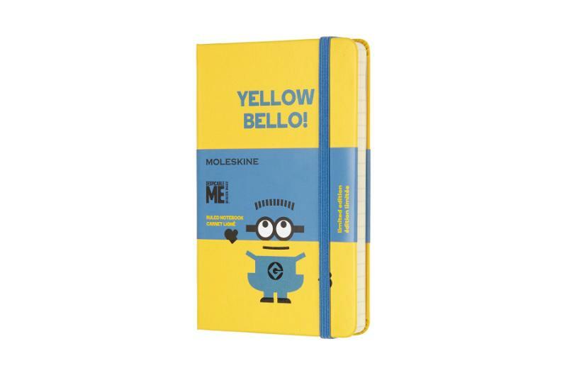 Moleskine LE Notitieboek Minions Pocket (9x14 cm) Gelinieerd Sunflower Geel  - (ISBN 8055002855365)