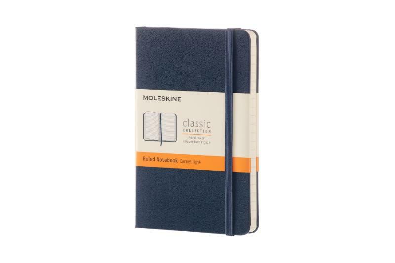 Moleskine Notitieboek Pocket (9x14 cm) Gelinieerd Harde Kaft Sapphire Blauw - (ISBN 8051272893564)