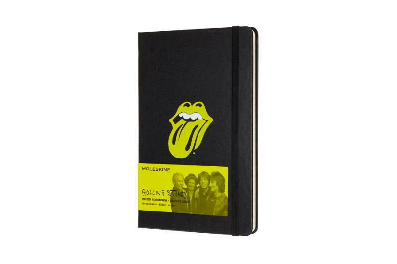 Moleskine LE Rolling Stones Notitieboek Large (13x21 cm) Gelinieerd Zwart     - (ISBN 8058341710876)