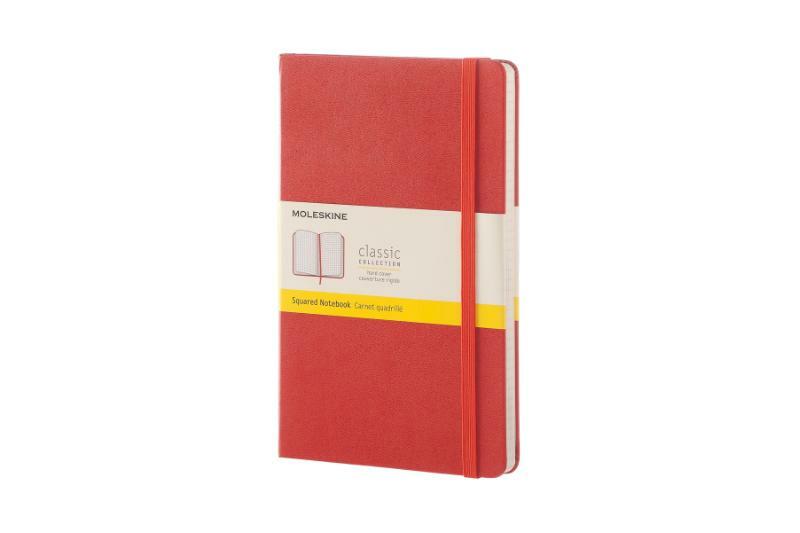 Moleskine Notebook Large Squared Coral Orange Hard Cover - (ISBN 8051272893779)