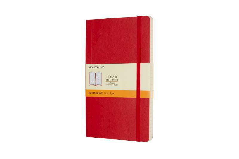 Moleskine Notebook Large Ruled Scarlet Red Soft Cover - (ISBN 8055002854634)