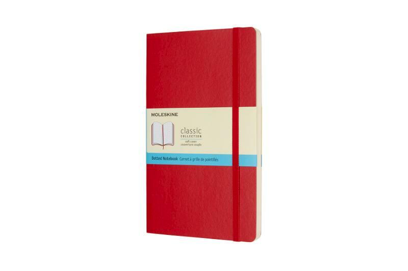 Moleskine Notebook Large Dotted Scarlet Red Soft Cover - (ISBN 8055002854665)
