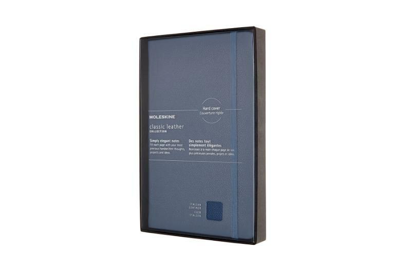 Moleskine LE Notitieboek Leer Large (13x21cm) Gelinieerd Harde Kaft Blauw - (ISBN 8053853605962)