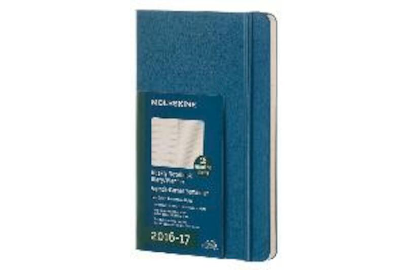 Moleskine 18 month planner - weekly - large - steel blue - hard cover - (ISBN 8051272894196)
