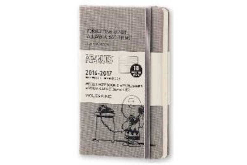 Moleskine 18 month limited edition planner - Peanuts - weekly - pocket - dark grey - hard cover - (ISBN 8051272892994)