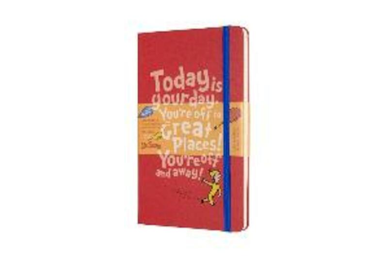 Moleskine 18 Monate Wochen Notizkalender - Dr. Seuss 2019/2020 Large/A5, 1 Wo = 1 Seite, Liniert, Fester Einband, Rot - (ISBN 8058647629001)