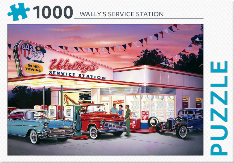 Wally's service station - puzzel 1000 stukjes - (ISBN 8719327318485)