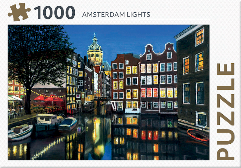Amsterdam lights - puzzel 1000 stukjes - (ISBN 8719327351512)