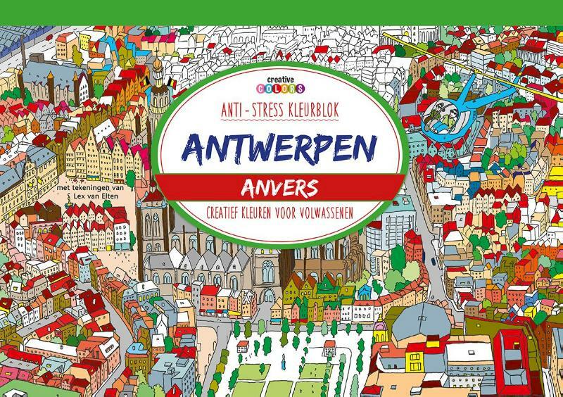 Antwerpen, creatief kleuren voor volwassenen - (ISBN 9789461886033)