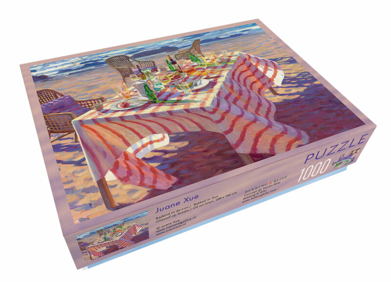 Puzzel - 1.000 stukjes - - Badend in de zon - Juane Xue - (ISBN 8716951348963)