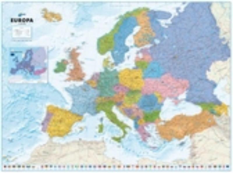 ANWB Europakaart (plano in koker) - (ISBN 9789018031091)