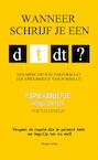 Wanneer schrijf je een d, t of dt? - Monique Verburg (ISBN 9789464481211)