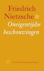Oneigentijdse beschouwingen - Friedrich Nietzsche (ISBN 9789029566308)