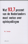 Wat 93.7 procent van de Nederlanders moet weten over opiniepeilingen (e-Book) - W.L. Tiemeijer (ISBN 9789048521081)
