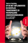 Tekst en Toelichting op de wet implementatie EU-richtlijn transparante en voorspelbare arbeidsvoorwaarden - André van Rijs, Harry van Drongelen (ISBN 9789083247519)