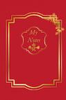 Notitieboek - Cadeau voor man - Cadeau voor vrouw - hardcover - Notitieboekje - Schrijfblok - Notebook - Goude - rood- Luxe - Anias Delacre (ISBN 9789464658309)