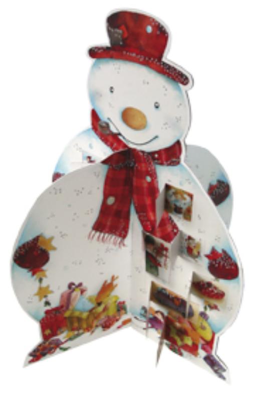 Sneeuwpop 3D adventkalender set 3 ex
