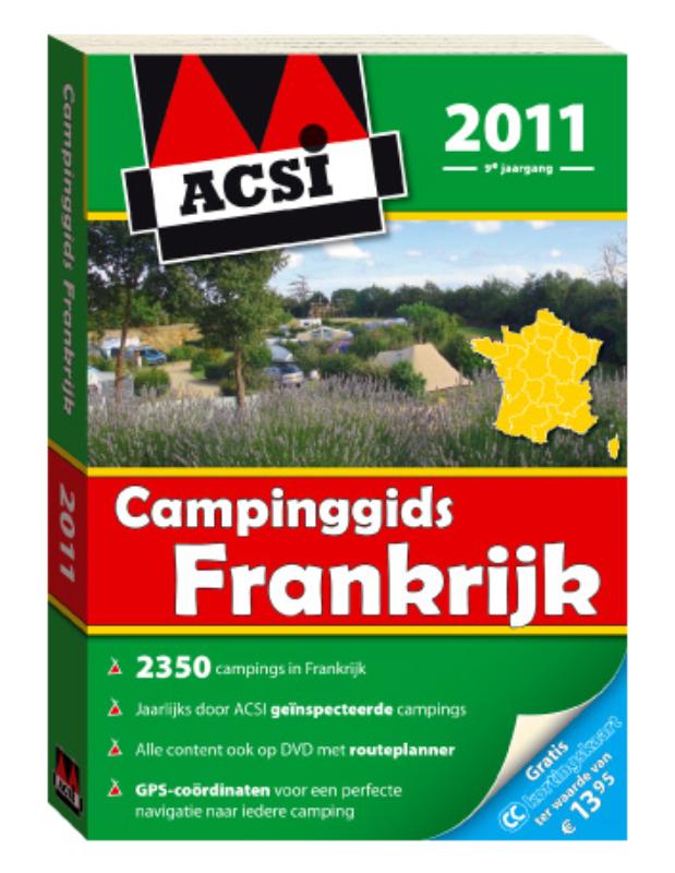 ACSI Campinggids Frankrijk 2011 + dvd-rom