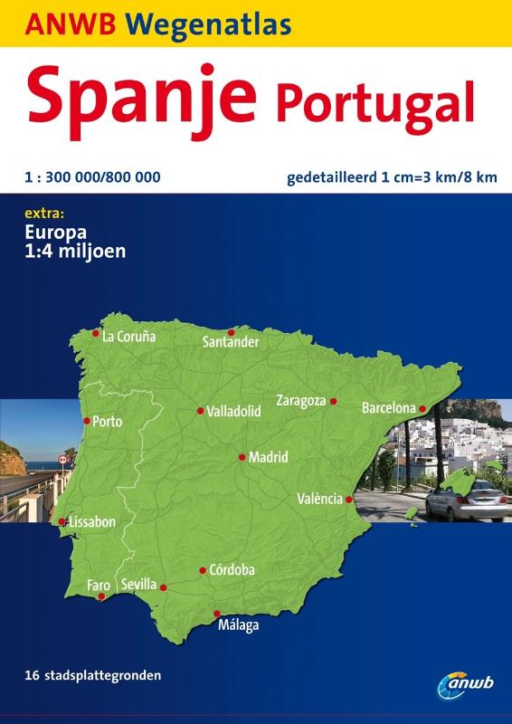 ANWB wegenatlas Spanje, Portugal