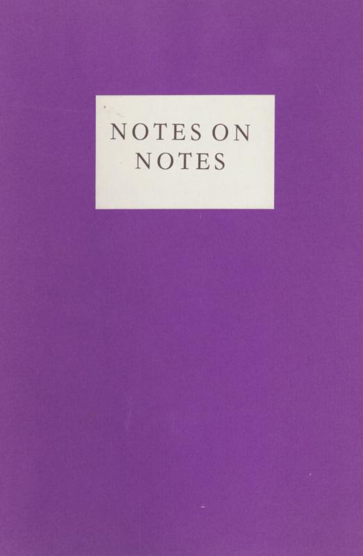 Notes on Notes - Drs. P, Geo Staad