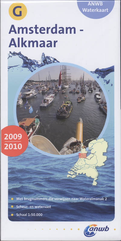 ANWB waterkaart G Amsterdam-Alkmaar 2009/2010